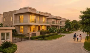 Luxury villas with modern design and landscaped garden by PI Group in Lucknow